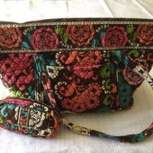 Vera Bradley Lg Travel Tote w/Makeup Bag